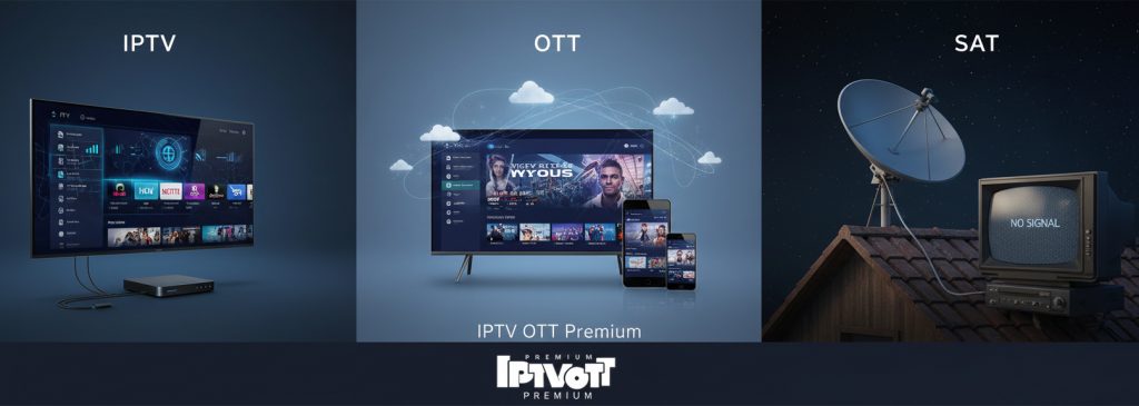 Comparatif IPTV vs OTT vs SAT 2025