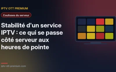Stabilité d&rsquo;un service IPTV : ce qui se passe côté serveur aux heures de pointe